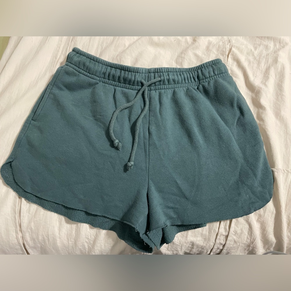 Wild Fable Green Athletic Shorts with Elastic Waistband